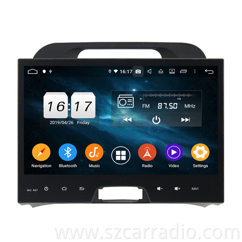Sportage 2010 dvd player touch screen